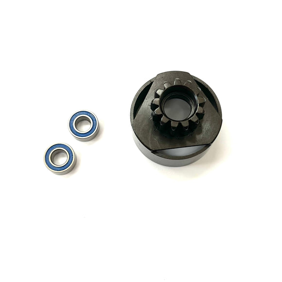 SMD Hard Steel Nitro Clutch Bell 13 tooth with Bearings.