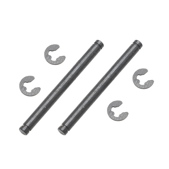 Hobbytech Xmid front knuckle axle+clips (x2)