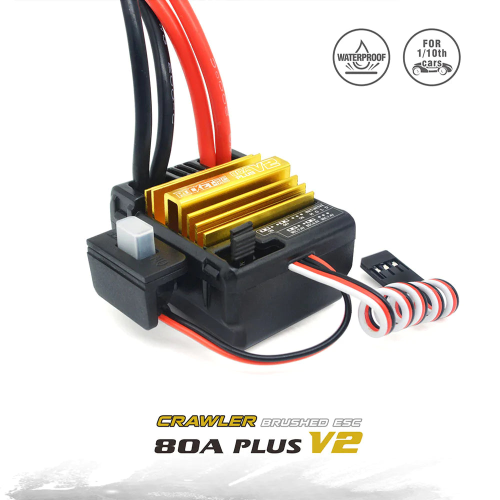 Surpass Scale Crawler Brushed 80A ESC for Crawler w/active drag brake