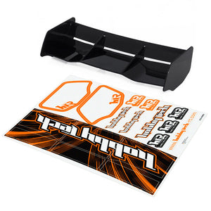 Hobbytech Spirit NXT high down force 1-8 Off Road wing BLACK + stickers