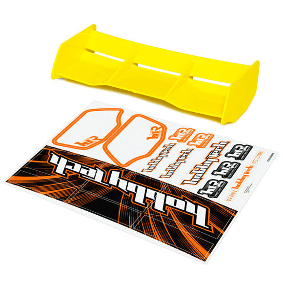 Hobbytech Spirit NXT high down force 1-8 Off Road wing YELLOW + stickers
