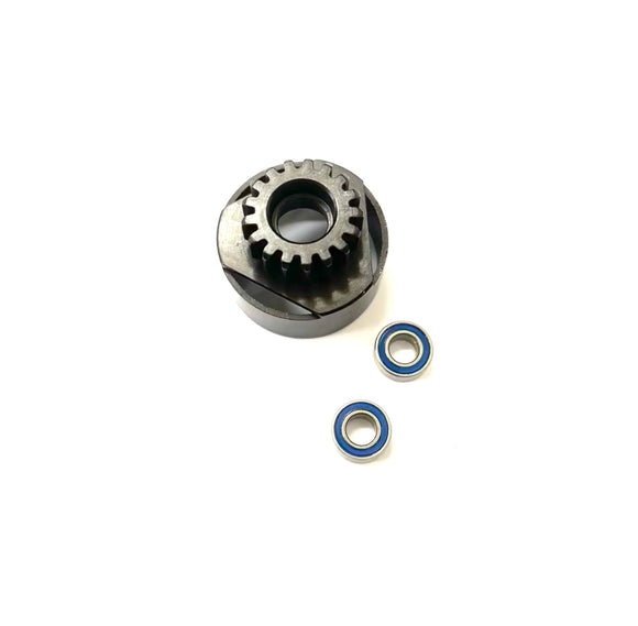 SMD Hard Steel Nitro Clutch Bell 17 tooth with Bearings.