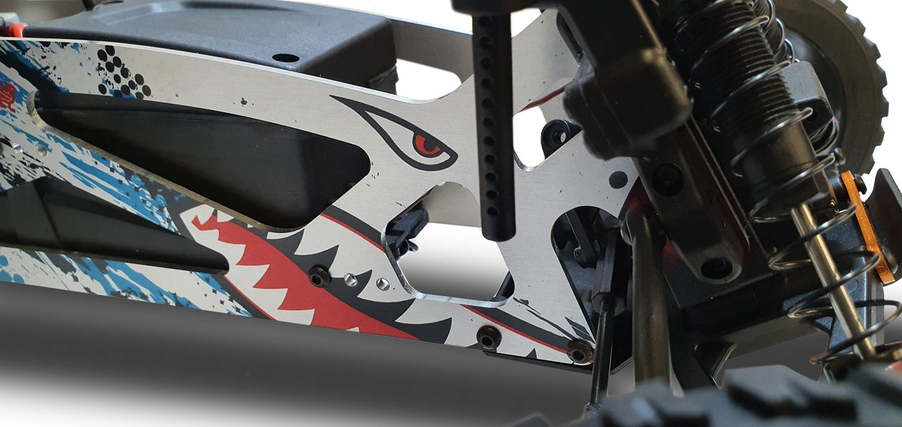 RudMac Jumpshot ST Sharkmouth Aluminium Chassis
