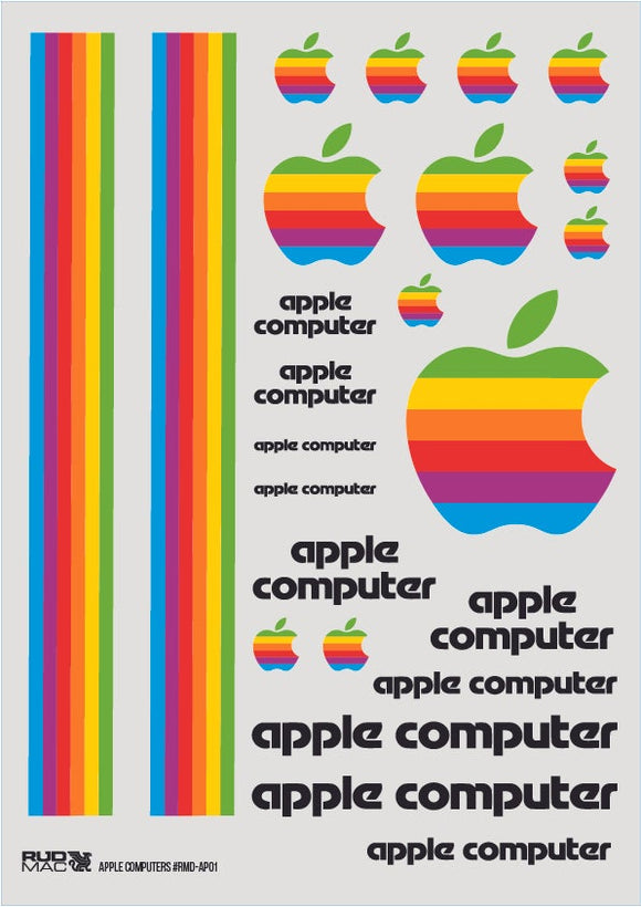 RudMac Apple Computers Decals