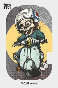 RudMac Zombie Scooter Chassis Protector Decal