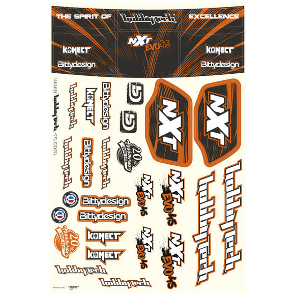 Hobbytech Spirit NXT EVO4S sticker sheet