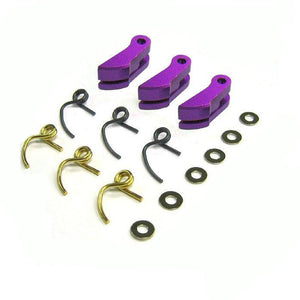 Hong Nor #333P - Alum. Clutch Shoe, (heave) Purple, w/clutch spring