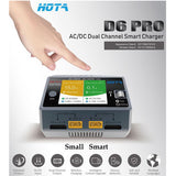HOTA D6 Pro Charger AC-DC 2 Channel 0-15 amps with Wireless Phone Charger