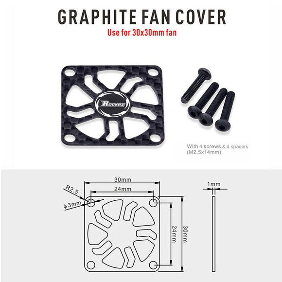 Surpass Graphite fan cover 30x30mm